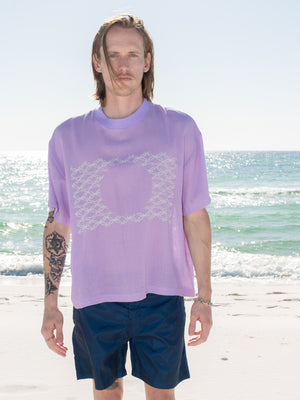 MESH BEACH SHIRT 'MIRROR'